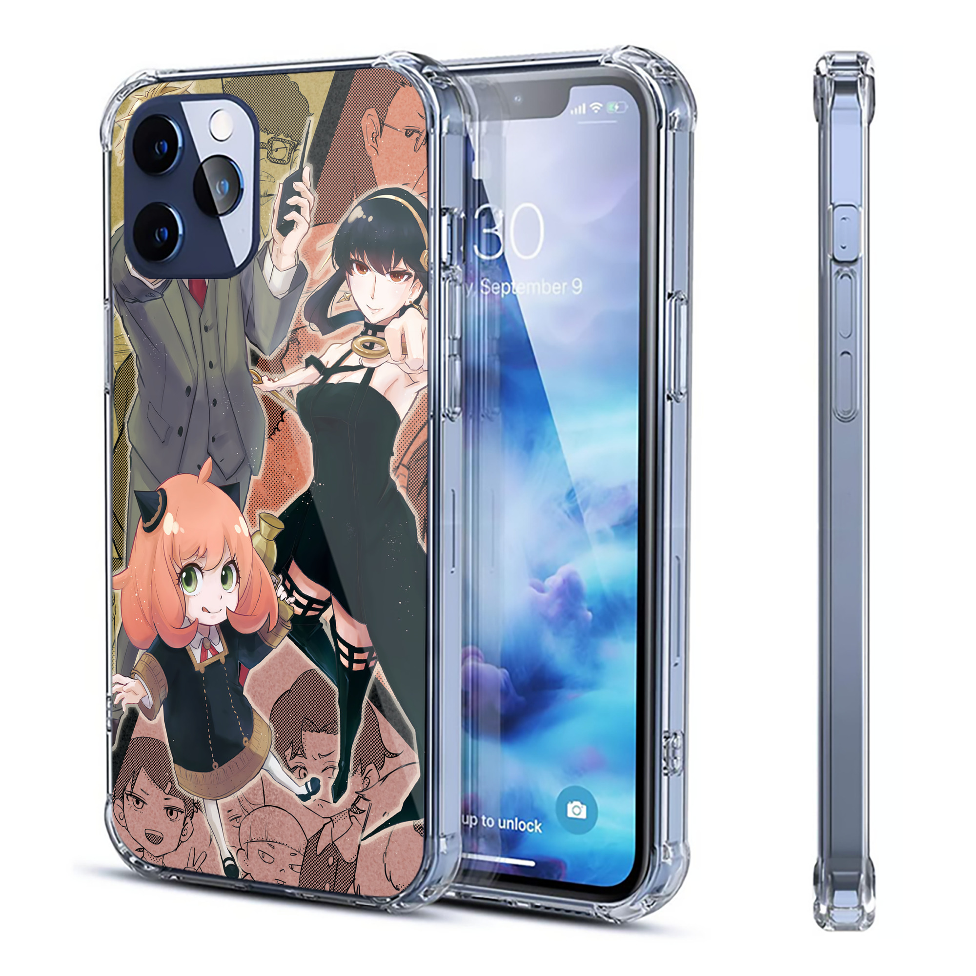 （画像用） SPY×FAMILY间谍家家酒 【iPhone 12シリーズ対応】透明スマホケース（クリアソフトケース）